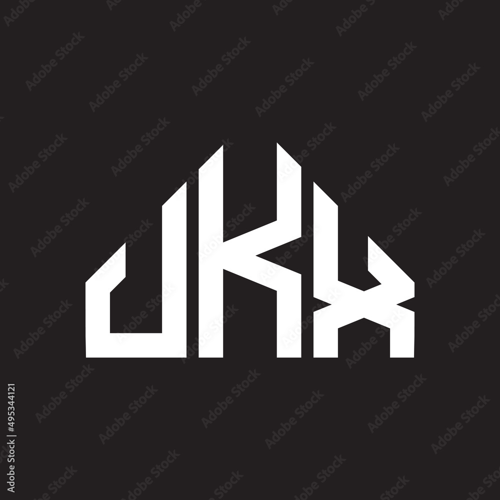 JKX letter logo design on Black background. JKX creative initials letter logo concept. JKX letter design. 
