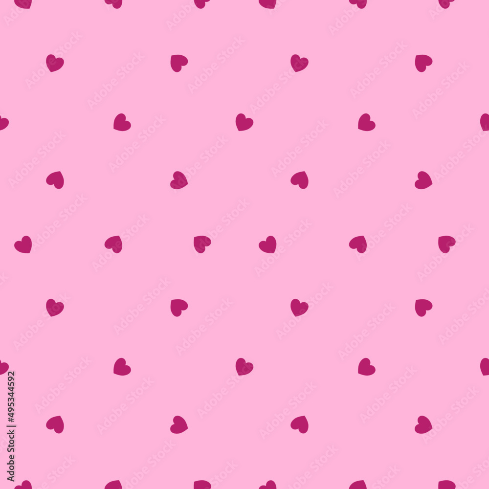 seamless pattern with hearts