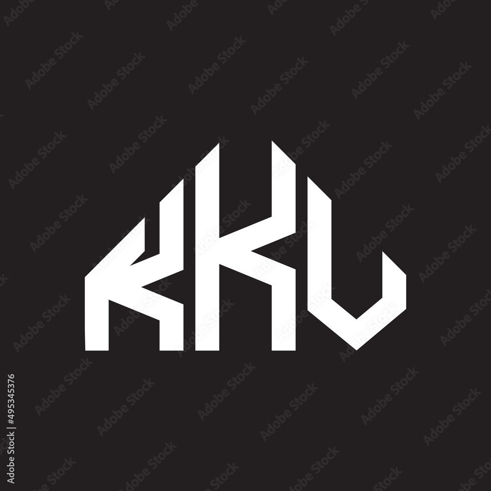 KKV letter logo design on black background. KKV creative initials letter logo concept. KKV letter design. KKV letter logo design on black background. KKV creative initials letter logo concept. KKV letter design.