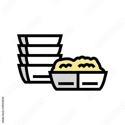 dip fondue color icon vector. dip fondue sign. isolated symbol illustration