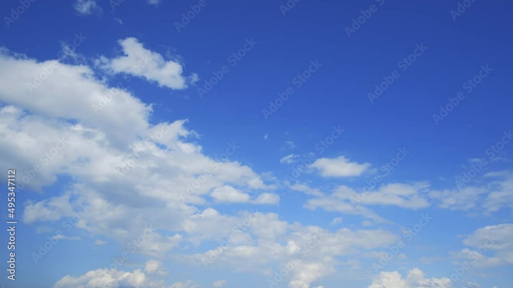 Vibrant blue sky with cloud on a cloudy day time lapse. Vibrant blue sky with cloud on a cloudy day time lapse.