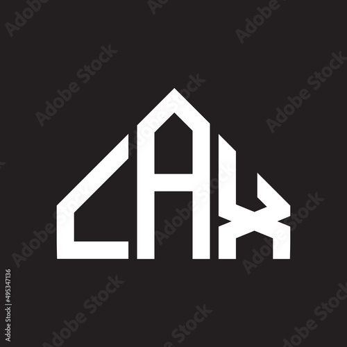 LAX letter logo design on black background. LAX  creative initials letter logo concept. LAX letter design.