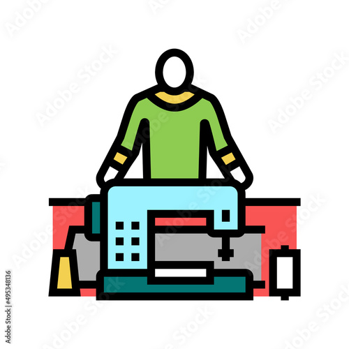 sewing alteration specialist color icon vector. sewing alteration specialist sign. isolated symbol illustration