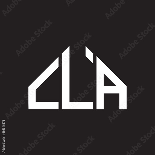 CLA letter logo design on Black background. CLA creative initials letter logo concept. CLA letter design. 

