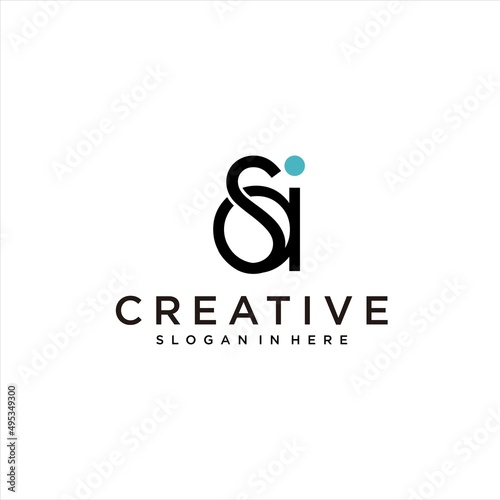 creative sa logo, sai letter vector logotype photo