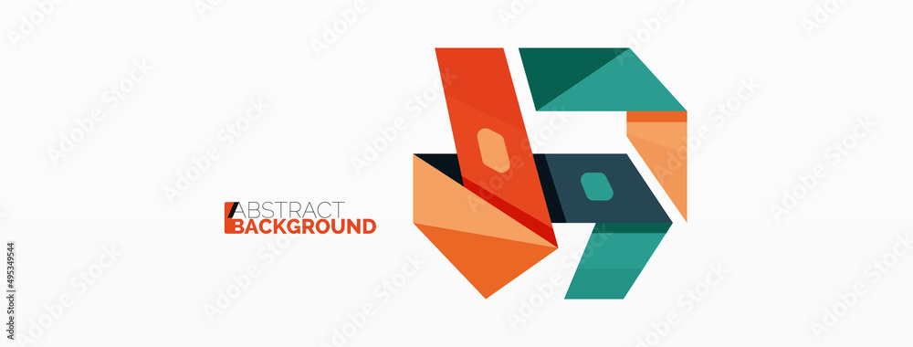 Creative geometric wallpaper. Abstract ribbon style line composition. Techno business template for wallpaper, banner, background or landing Creative geometric wallpaper. Abstract ribbon style line composition. Techno business template for wallpaper, banner, background or landing