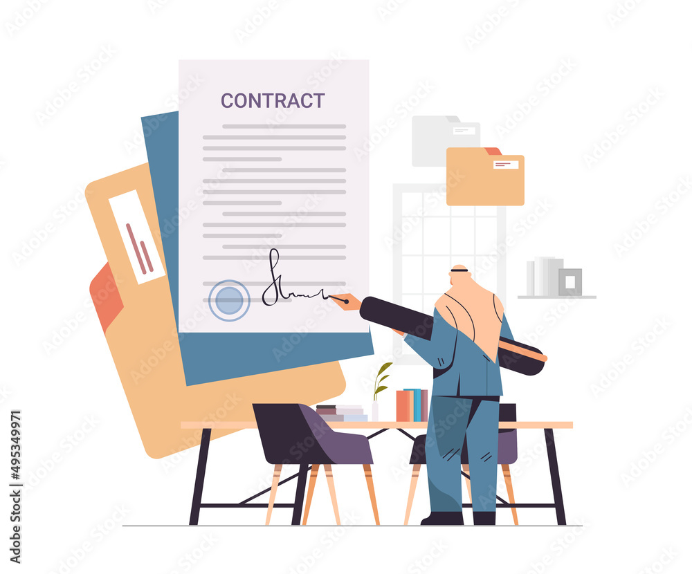 arab businessman working with paper documents arabic business man sign up contract signature agreement arab businessman working with paper documents arabic business man sign up contract signature agreement