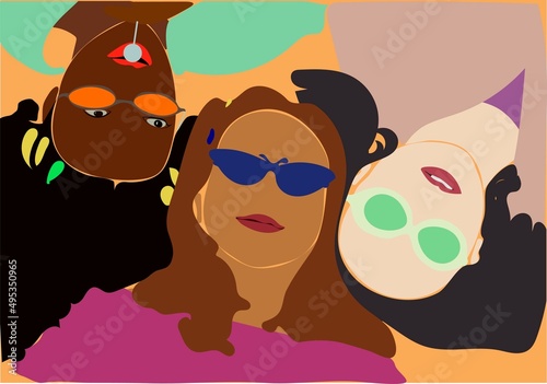 girls in minimalist style 1