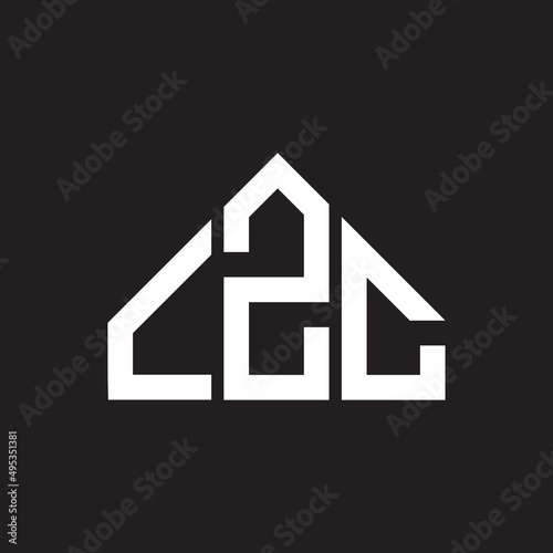 LZC letter logo design on black background. LZC creative initials letter logo concept. LZC letter design. 