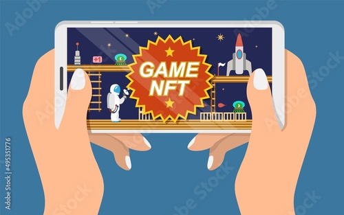 Crypto game nft token vector blockchain technology