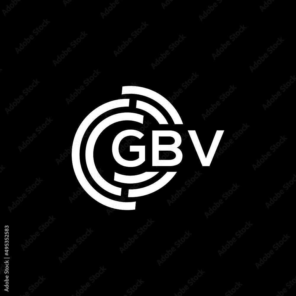 GBV letter logo design on black background. GBV creative initials letter logo concept. GBV letter design. GBV letter logo design on black background. GBV creative initials letter logo concept. GBV letter design.