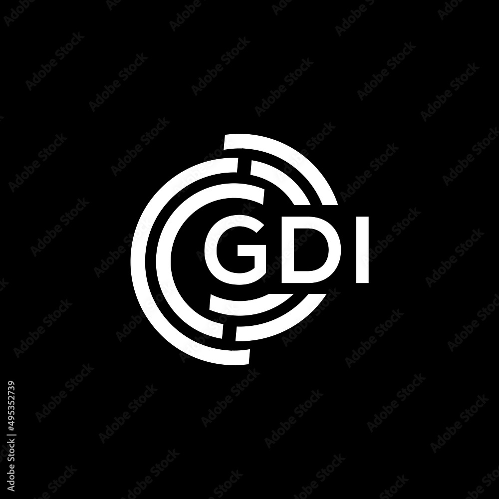 GDI letter logo design on black background. GDI creative initials letter logo concept. GDI letter design. GDI letter logo design on black background. GDI creative initials letter logo concept. GDI letter design.