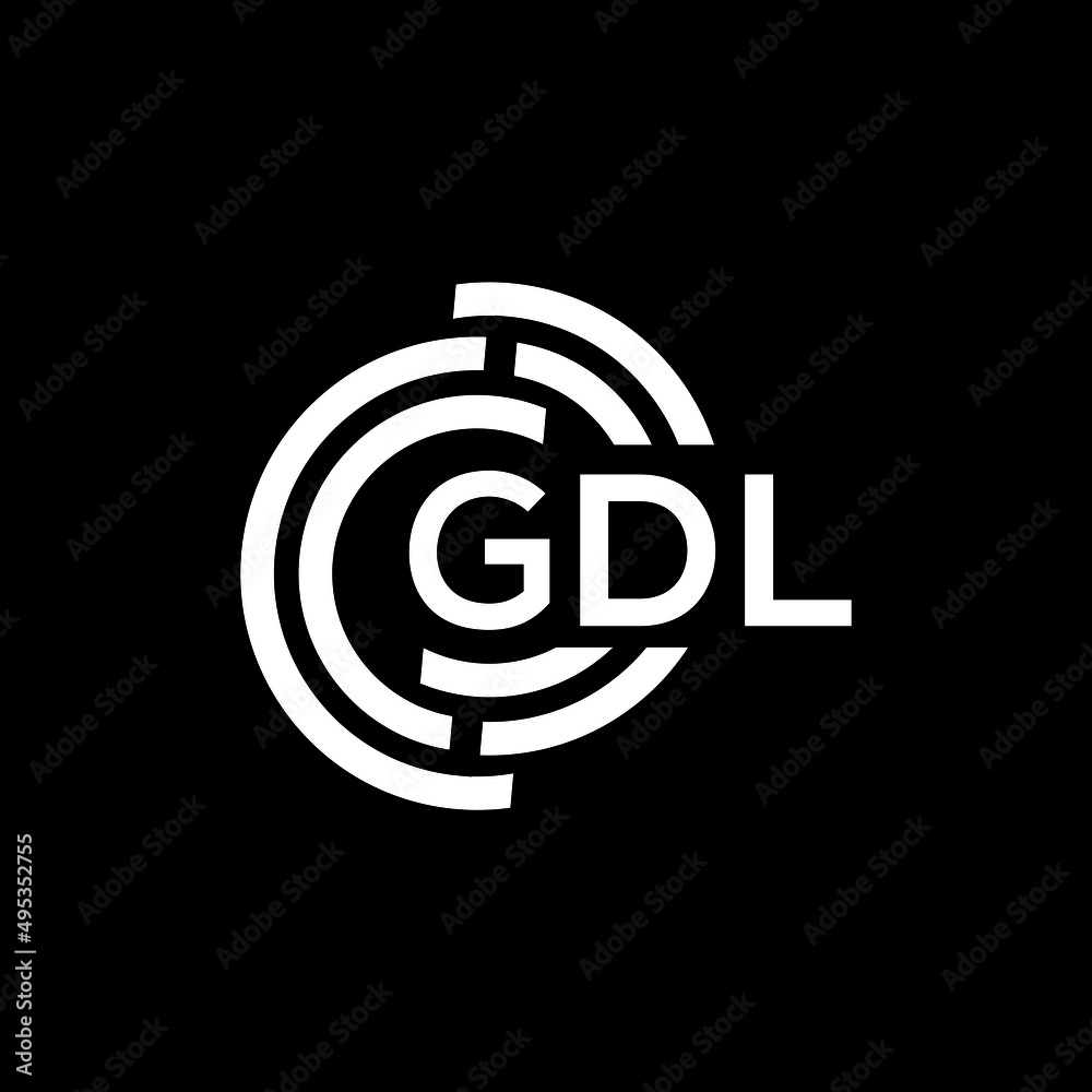 GDL letter logo design on black background. GDL creative initials letter logo concept. GDL letter design. GDL letter logo design on black background. GDL creative initials letter logo concept. GDL letter design.