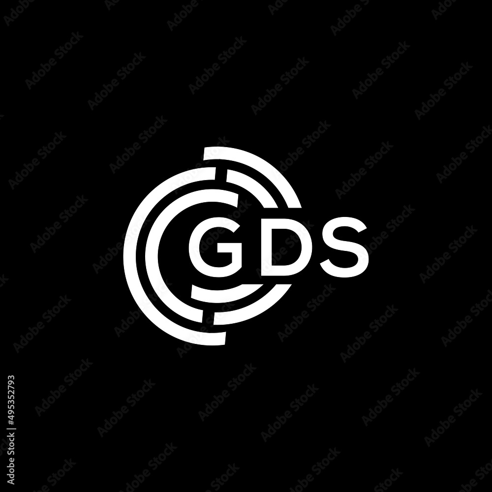 GDS letter logo design on black background. GDS creative initials letter logo concept. GDS letter design. GDS letter logo design on black background. GDS creative initials letter logo concept. GDS letter design.