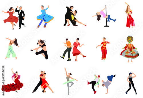 different types of dancers collection