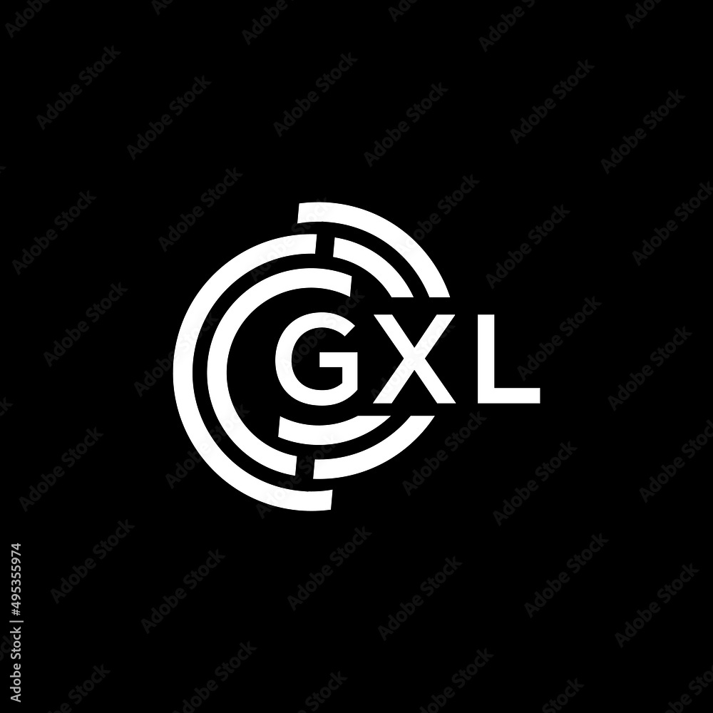 GXL letter logo design on black background. GXL creative initials letter logo concept. GXL letter design. GXL letter logo design on black background. GXL creative initials letter logo concept. GXL letter design.
