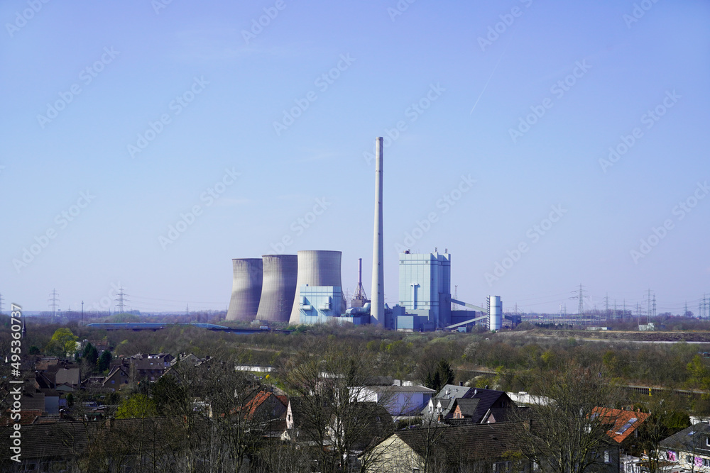 View of the Gersteinwerk power plant near Hamm. Coal-fired power station.
View of the Gersteinwerk power plant near Hamm. Coal-fired power station.