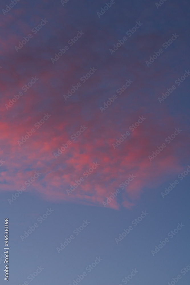 Orange purple sunset cloudscape backdrop