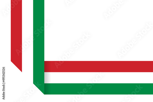 National tricolor ribbon of Italy