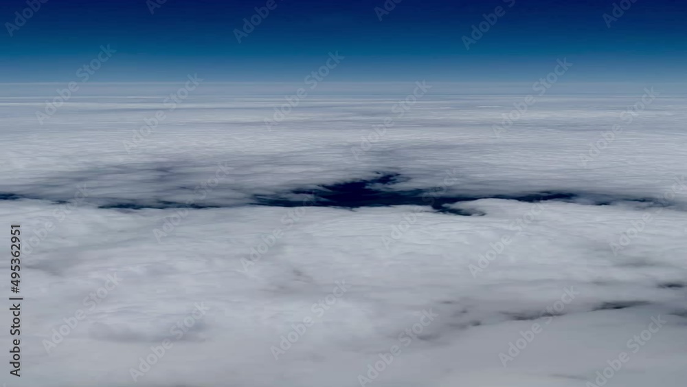Vertical slow motion video of a break in the clouds in the sky Vertical slow motion video of a break in the clouds in the sky