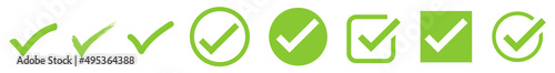 Vector Tick Check Mark Icon Set