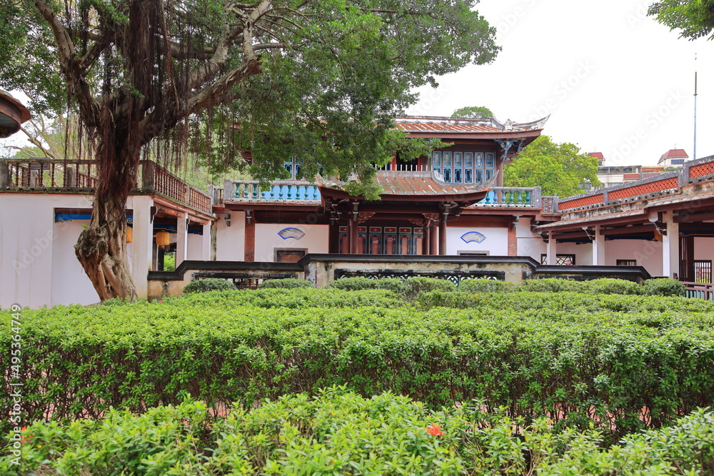 Lin family garden with elegant mansion and classic Chinese garden architectures in Banqiao District, New Taipei City, Taiwan Lin family garden with elegant mansion and classic Chinese garden architectures in Banqiao District, New Taipei City, Taiwan