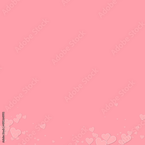 Pink heart love confettis. Valentine's day gradien © Begin Again
