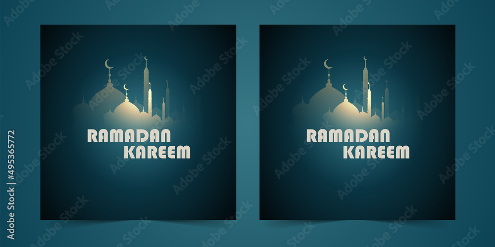 Ramadan kareem banner background design