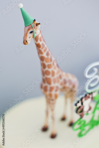 Canvas Print Jungle safari animal birthday sweets