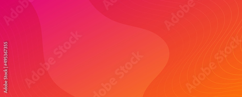 Modern colorful gradient background with wave lines