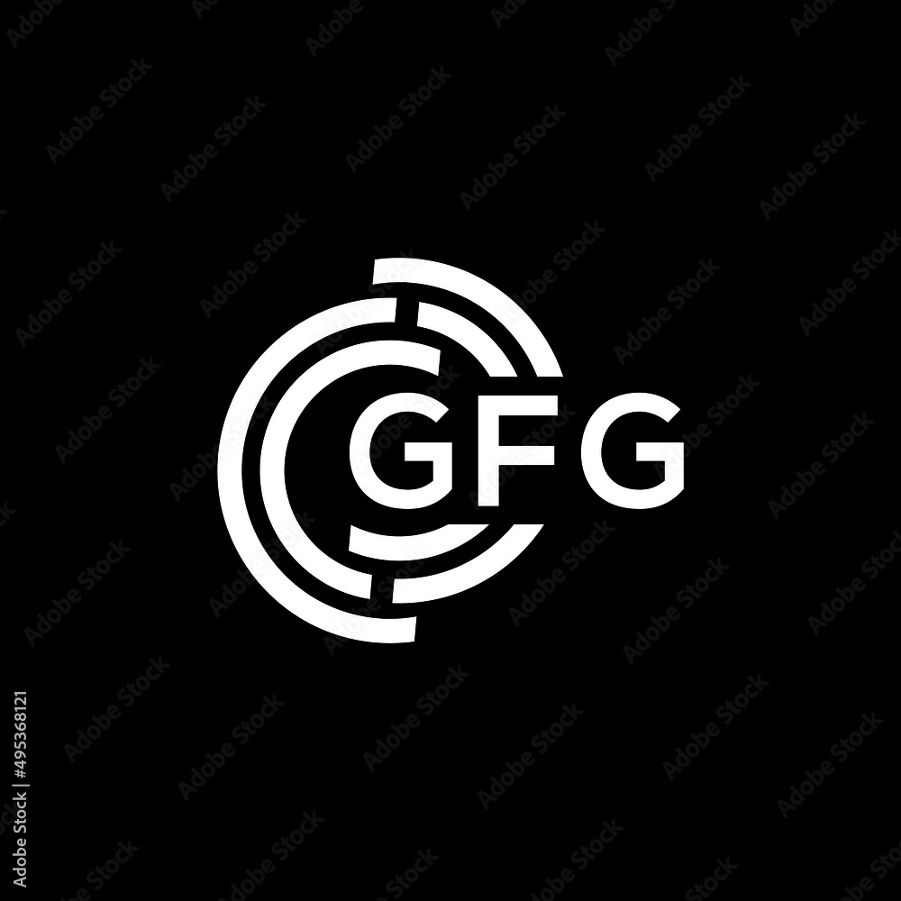 GFG letter logo design on black background. GFG creative initials letter logo concept. GFG letter design. GFG letter logo design on black background. GFG creative initials letter logo concept. GFG letter design.