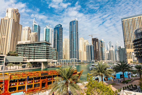 Dubai marina skyline in UAE © Photocreo Bednarek