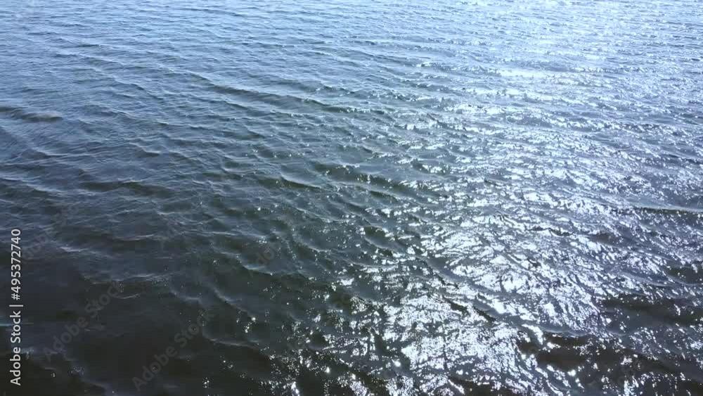 Detailed close up view on water surfaces with reflecting sunlight on the waves and ripples. High quality video Detailed close up view on water surfaces with reflecting sunlight on the waves and ripples. High quality video