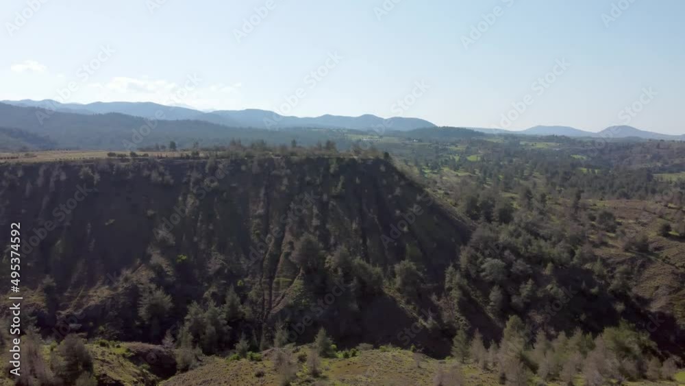 Forests and roads in spring in Cyprus Forests and roads in spring in Cyprus
