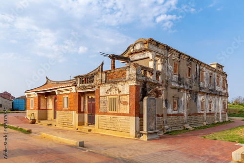 Obraz na płótnie Beishan Old Western-style house in kinmen, Taiwan w salonie
