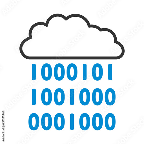 Cloud Data Stream Icon