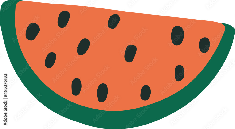 Yummy Watermelon Fruit Cartoon IIlustration Yummy Watermelon Fruit Cartoon IIlustration
