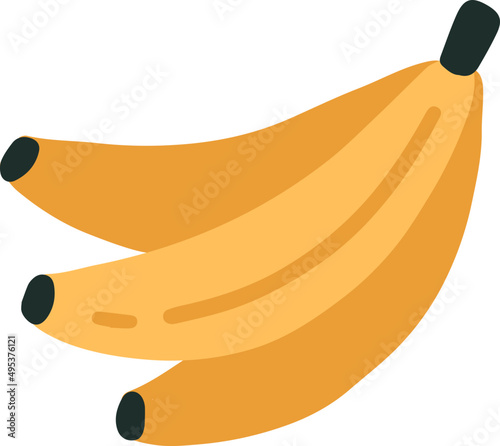 Ripe Banana Fruit Cartoon IIlustration