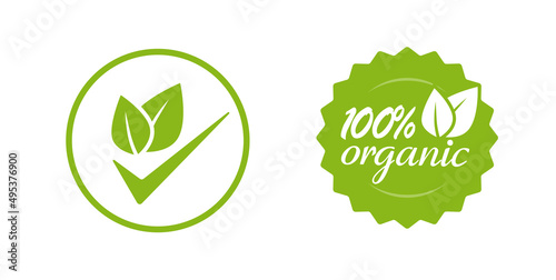No artificial additives and preservatives added icon vector for organic food product label stamp and badge sticker flat green color logo isolated, 100 percent natural chemicals flavours free