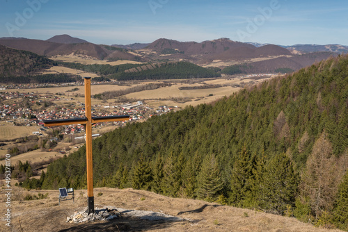 Spring landscape with wonderful view - countryside concept photo