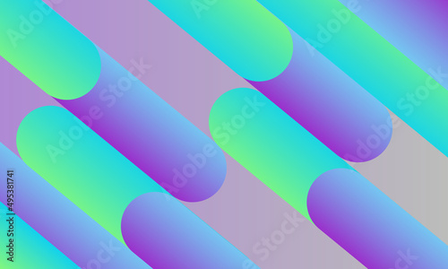 Vector abstract neon background with geometric shapes, lines. A banner with a bright graphic design. Luxury Template
