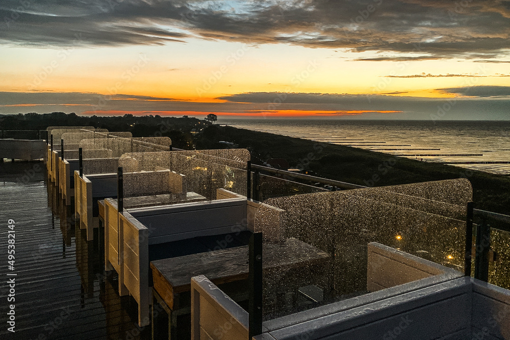 Blick auf Kadettrinne vom Hotel The Grand Cafe Weitblick Ahrenshoop Darsss Fischland Zingst Mecklenburg-Vorpommern