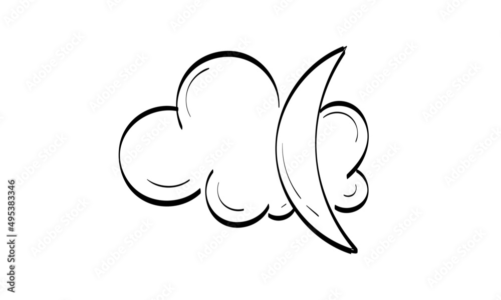  Weather line art. use as poster, card, flyer or T Shirt
