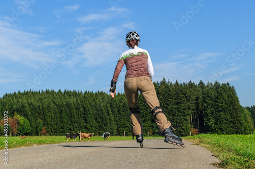 Obraz na płótnie Freizeitspass Inline-Skaten 