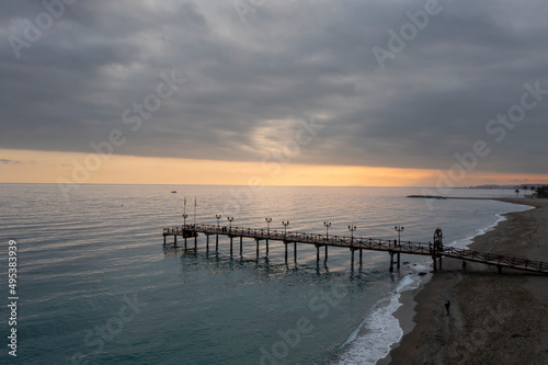 bonito embarcadero en una playa de la ciudad de Marbella en la Costa del Sol  Andaluc  a