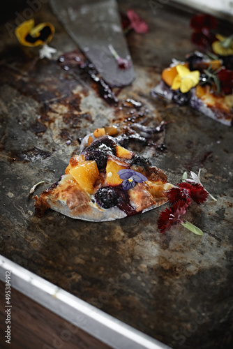 Blueberry pizza