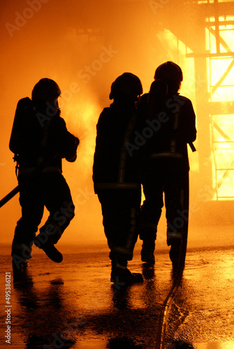 Vasylkiv oil terminal near Kyiv, Ukraine destroyed after missile strike, refinery fire. photo