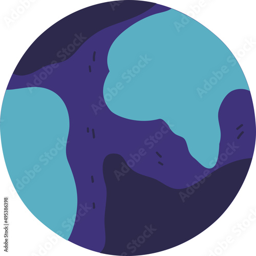 Earth Planet Cartoon Illustration