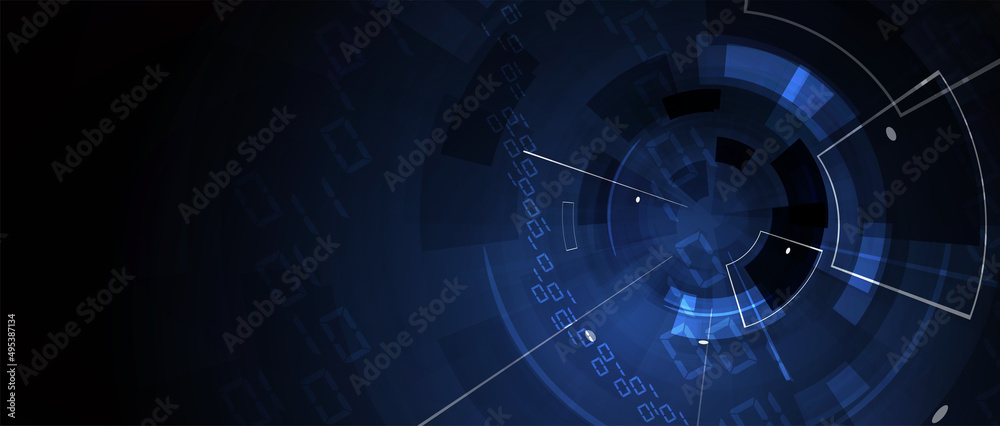 Obraz premium Technology data background, idea of global business solution