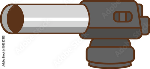 Clip art of torch burner for cassette gas